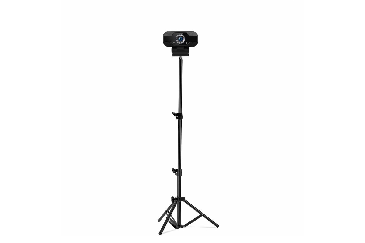 фото Веб-камера full hd 1080p web-zk-j со встроенным микрофоном на напольной стойке-штативе mobicent