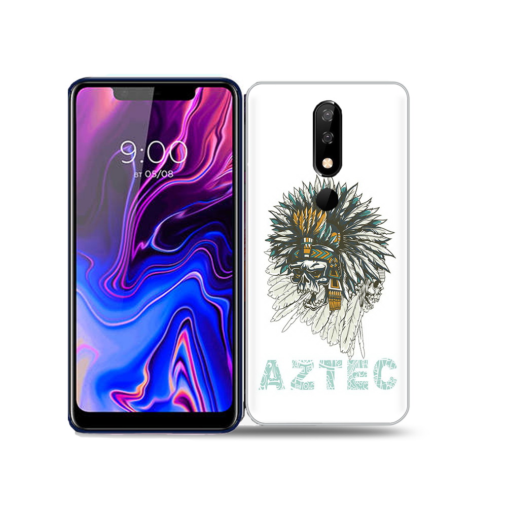 

Чехол MyPads Tocco для BQ 5732L скелет индеец, Прозрачный, Tocco
