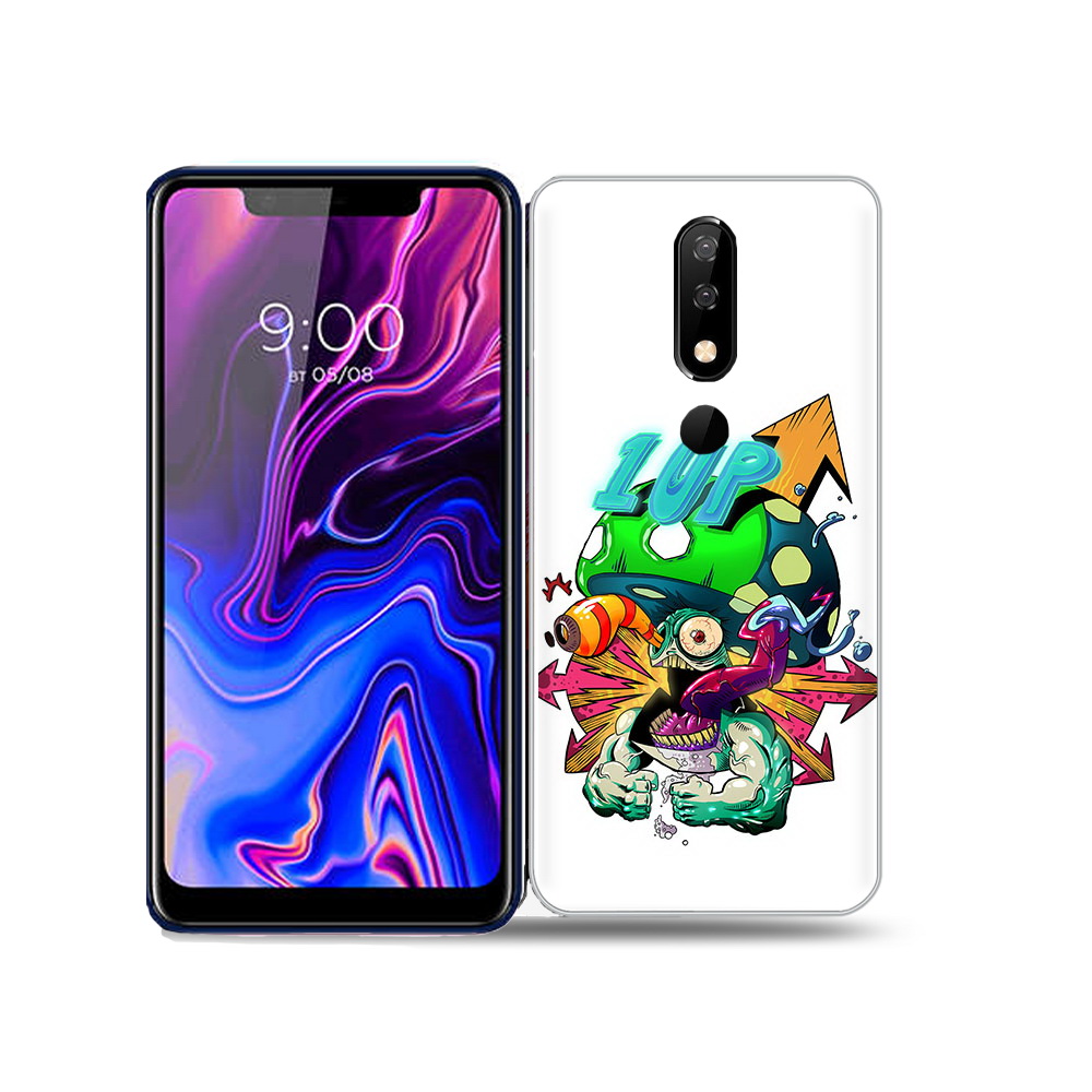

Чехол MyPads Tocco для BQ 5732L сильный гриб абстракция, Прозрачный, Tocco