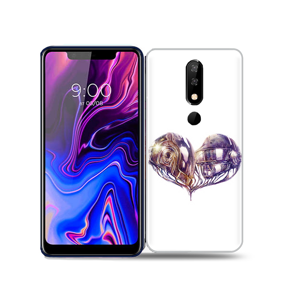 

Чехол MyPads Tocco для BQ 5732L сердце абстракция, Прозрачный, Tocco
