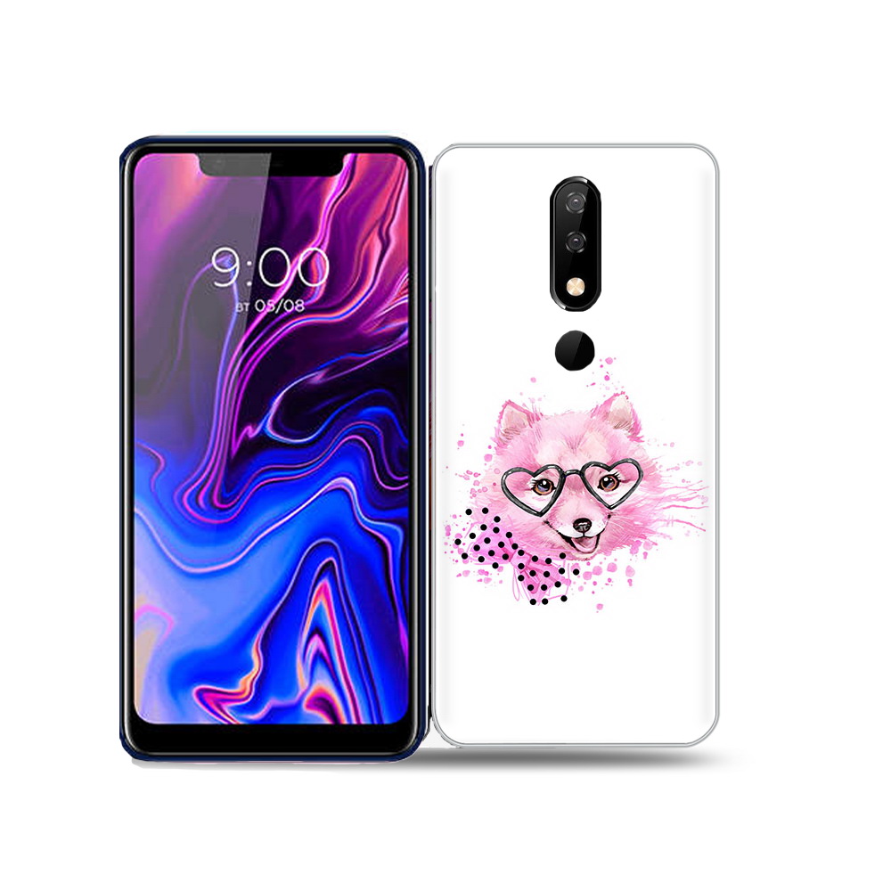 

Чехол MyPads Tocco для BQ 5732L розовый волченок, Прозрачный, Tocco