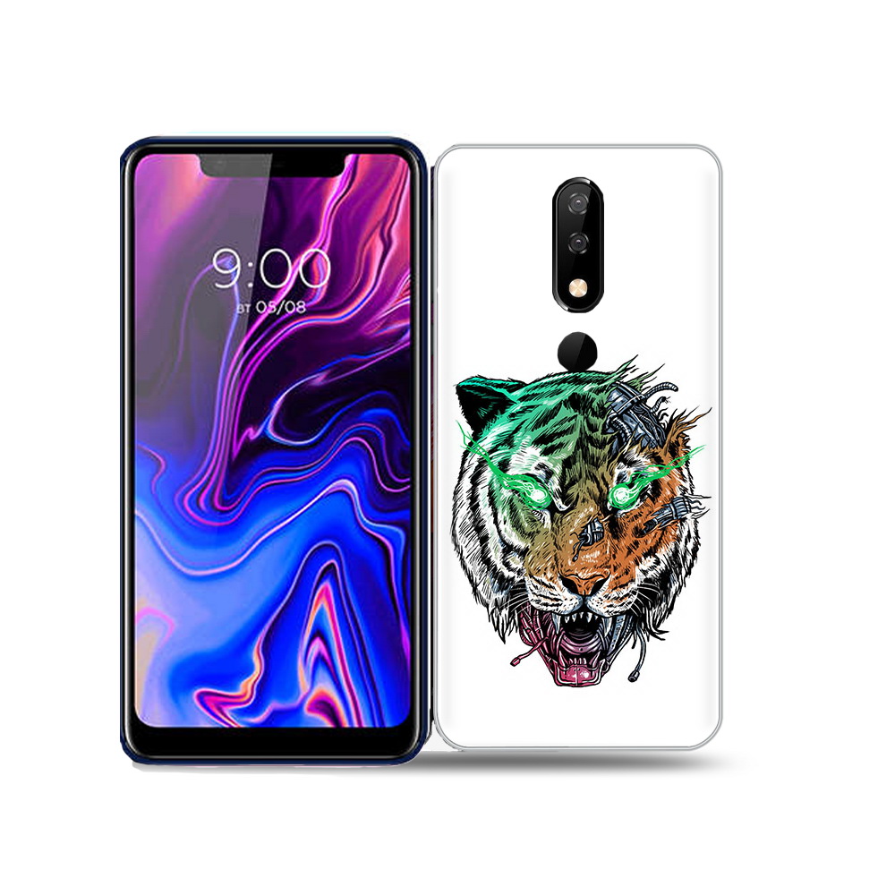 

Чехол MyPads Tocco для BQ 5732L робо-тигр, Прозрачный, Tocco