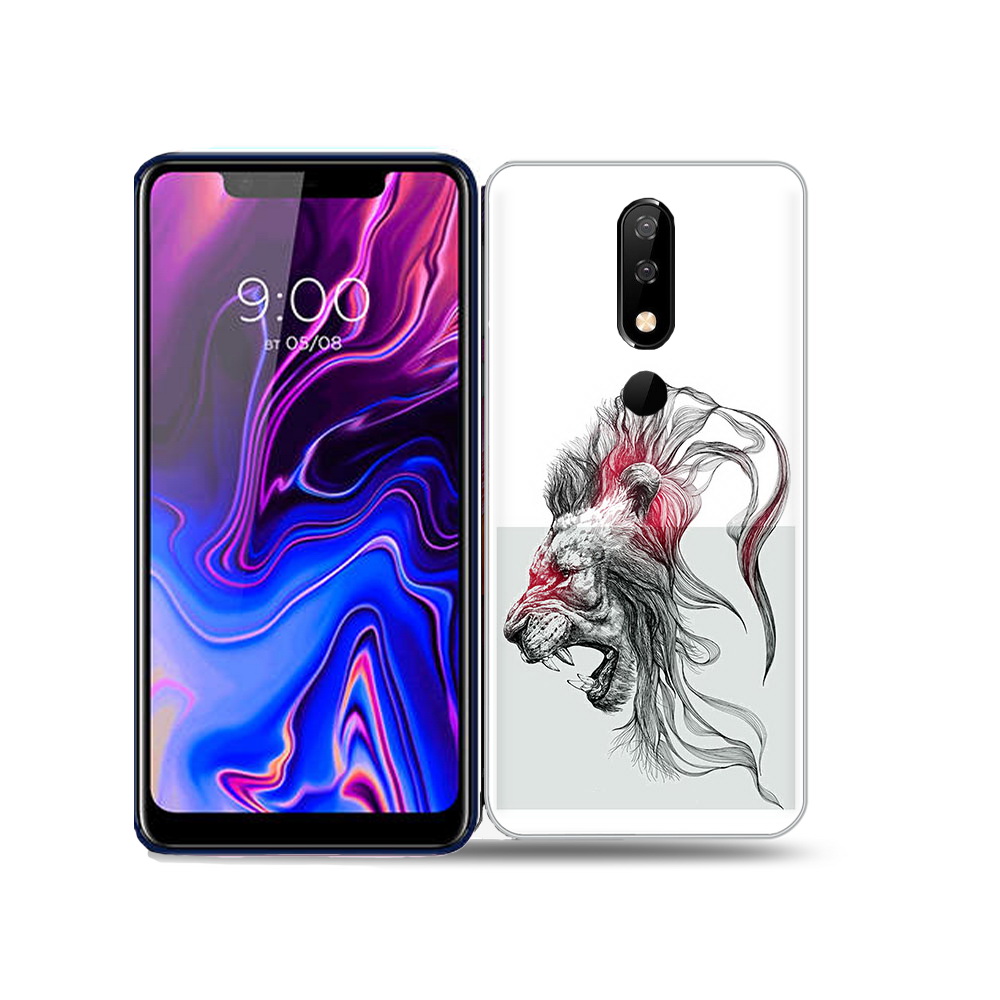 

Чехол MyPads Tocco для BQ 5732L разъяренный лев, Прозрачный, Tocco