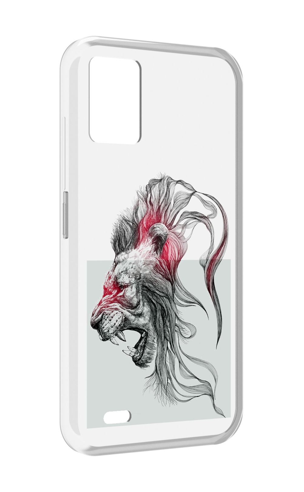

Чехол MyPads разъяренный лев для UMIDIGI Bison 1, Прозрачный, Tocco