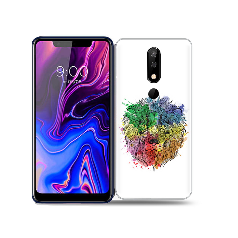 

Чехол MyPads Tocco для BQ 5732L разноцветный гордый лев, Прозрачный, Tocco