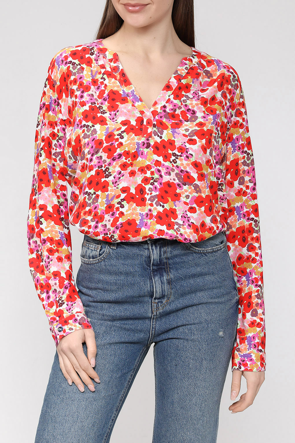 

Блуза женская Esprit Casual 023EE1F308 белая M, Белый, 023EE1F308