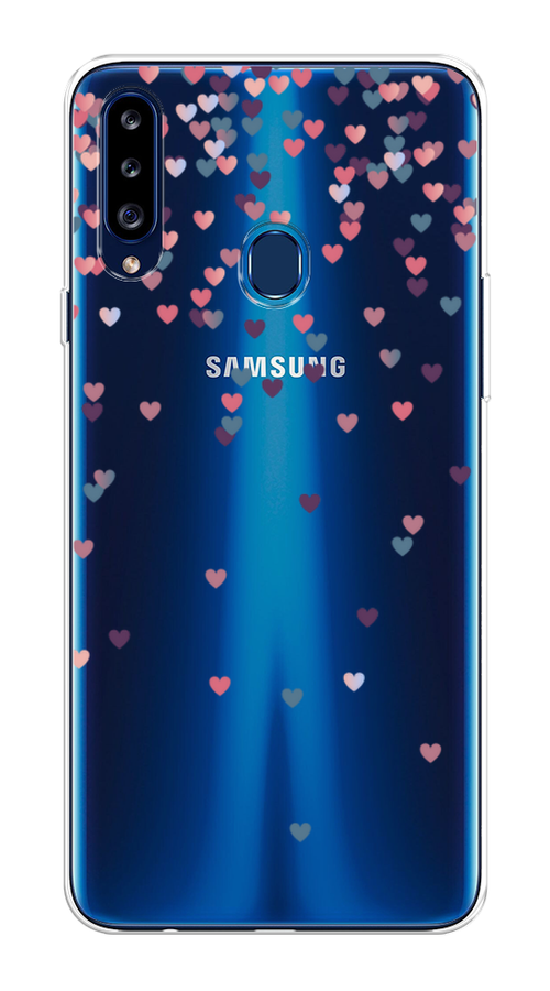 

Чехол на Samsung Galaxy A20s "Посыпка сердечки", Розовый;фиолетовый, 2100850-3