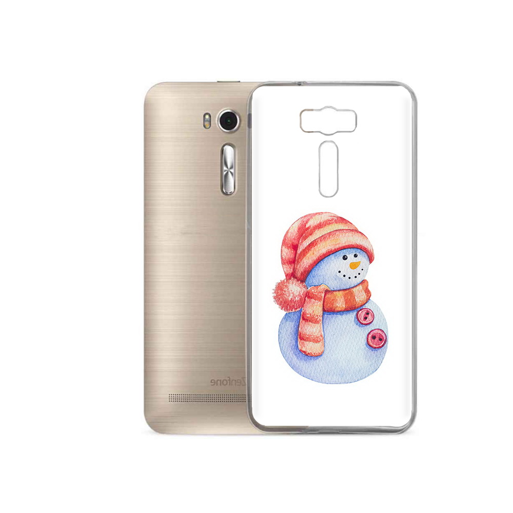 

Чехол MyPads Tocco для Asus ZenFone 2 Laser (ZE500KL) Веселый снеговик, Прозрачный, Tocco
