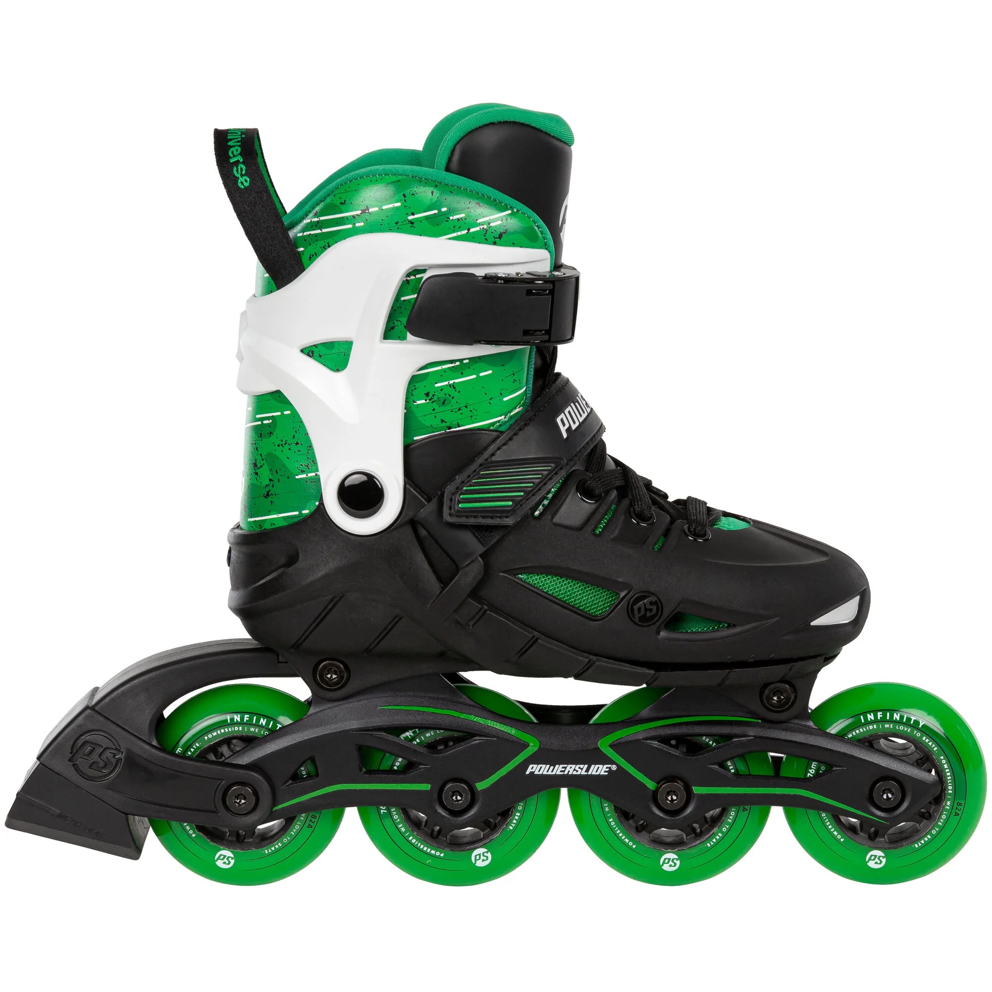 Роликовые Коньки Powerslide 2022 Universe 4W Green (Eur:37-40)