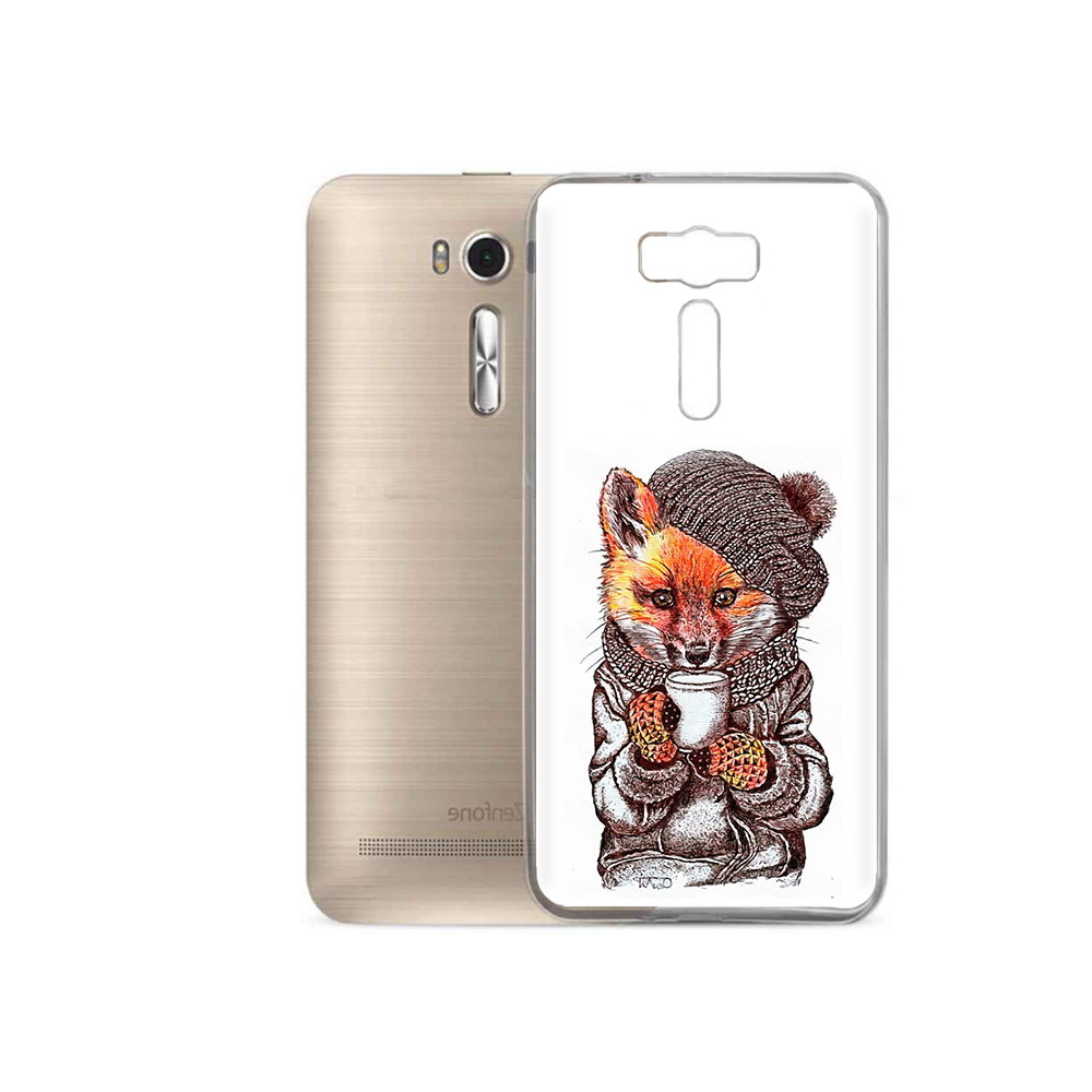 

Чехол MyPads Tocco для Asus ZenFone 2 Laser (ZE500KL) лиса в шапке, Tocco