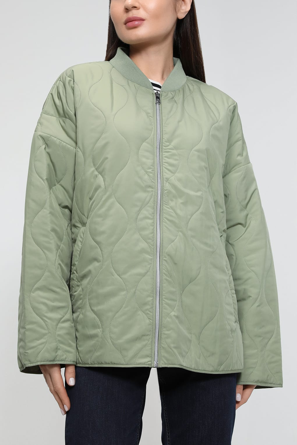 

Куртка женская Esprit Casual 013EE1G366 хаки XS, 013EE1G366