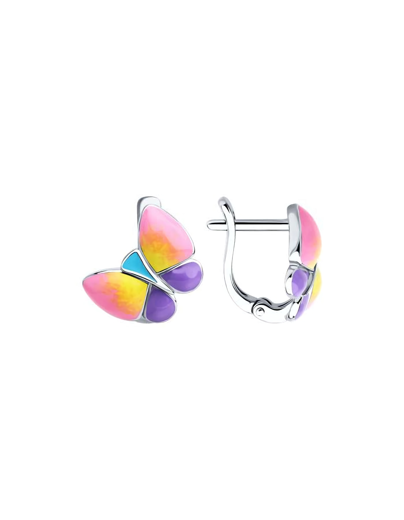 

Серьги из серебра TEO MAORI 894026858, эмаль, 894026858