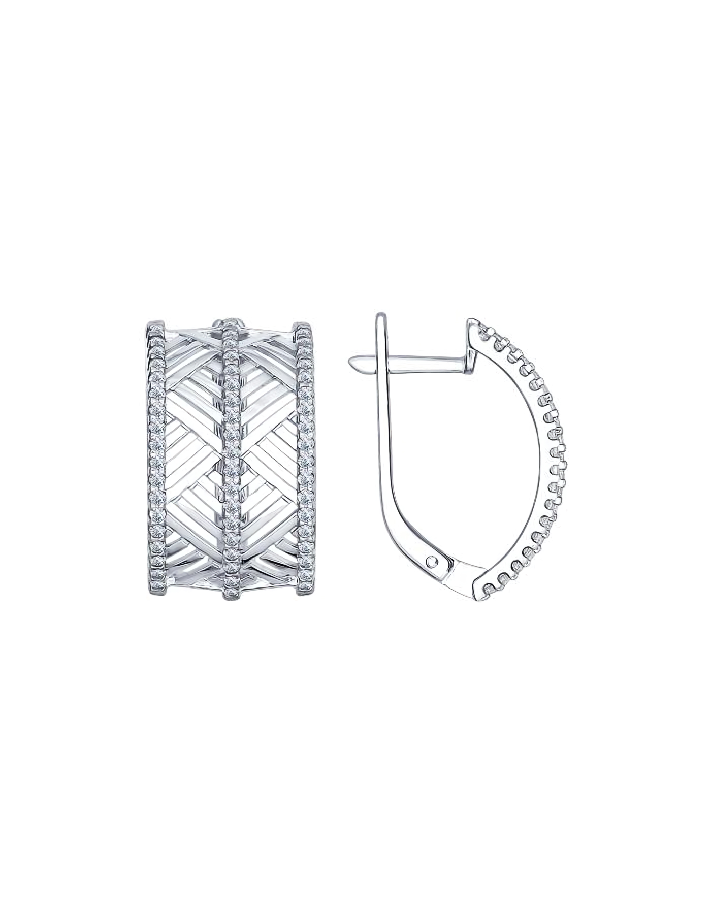 

Серьги из серебра TEO MAORI 894022348, фианит, 894022348