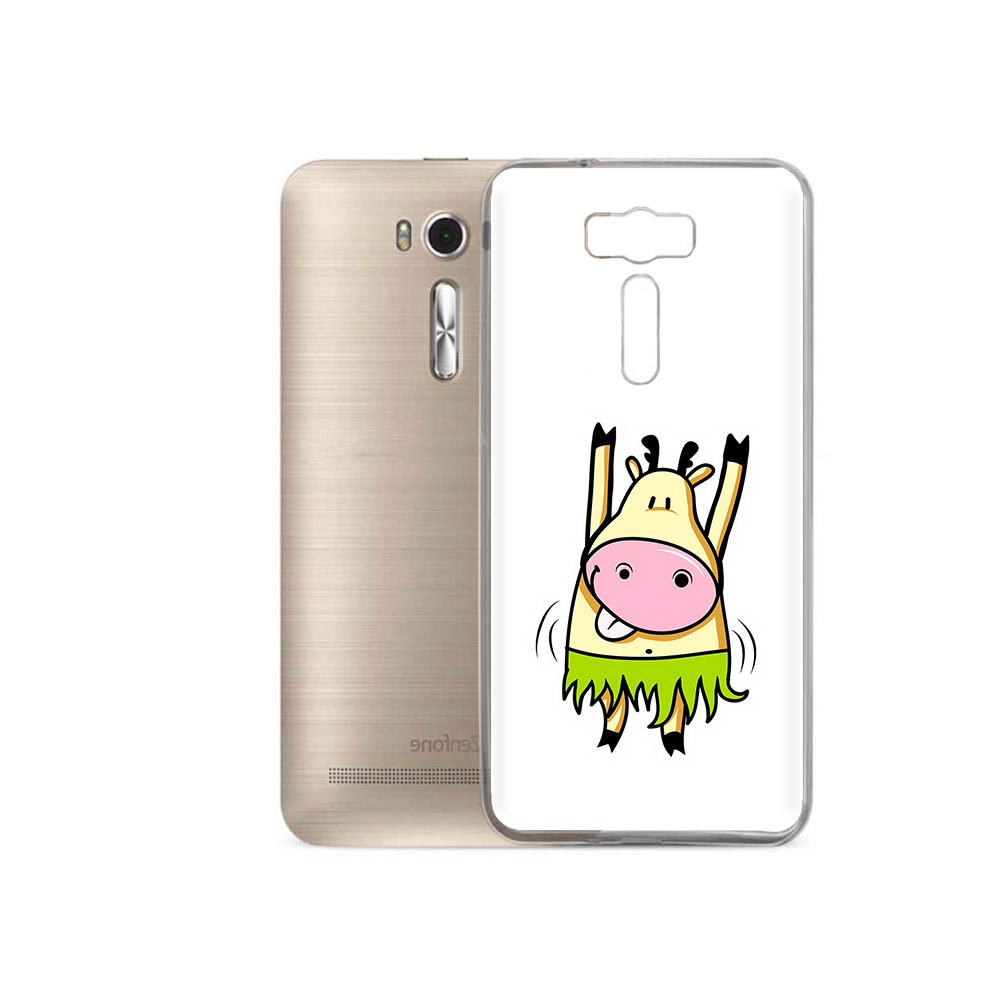 

Чехол MyPads Tocco для Asus ZenFone 2 Laser (ZE500KL) Веселая корова, Прозрачный, Tocco