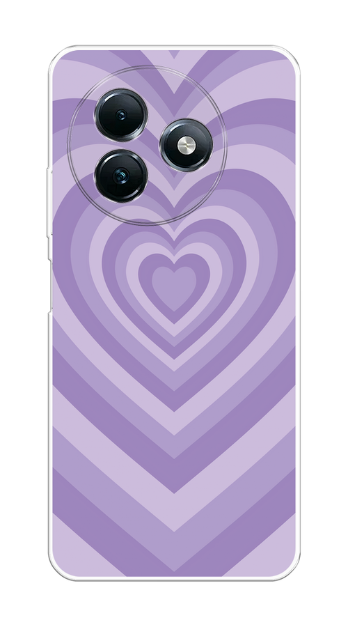 

Чехол на Itel S24 "Violet heart latte", Фиолетовый, 3202050-1