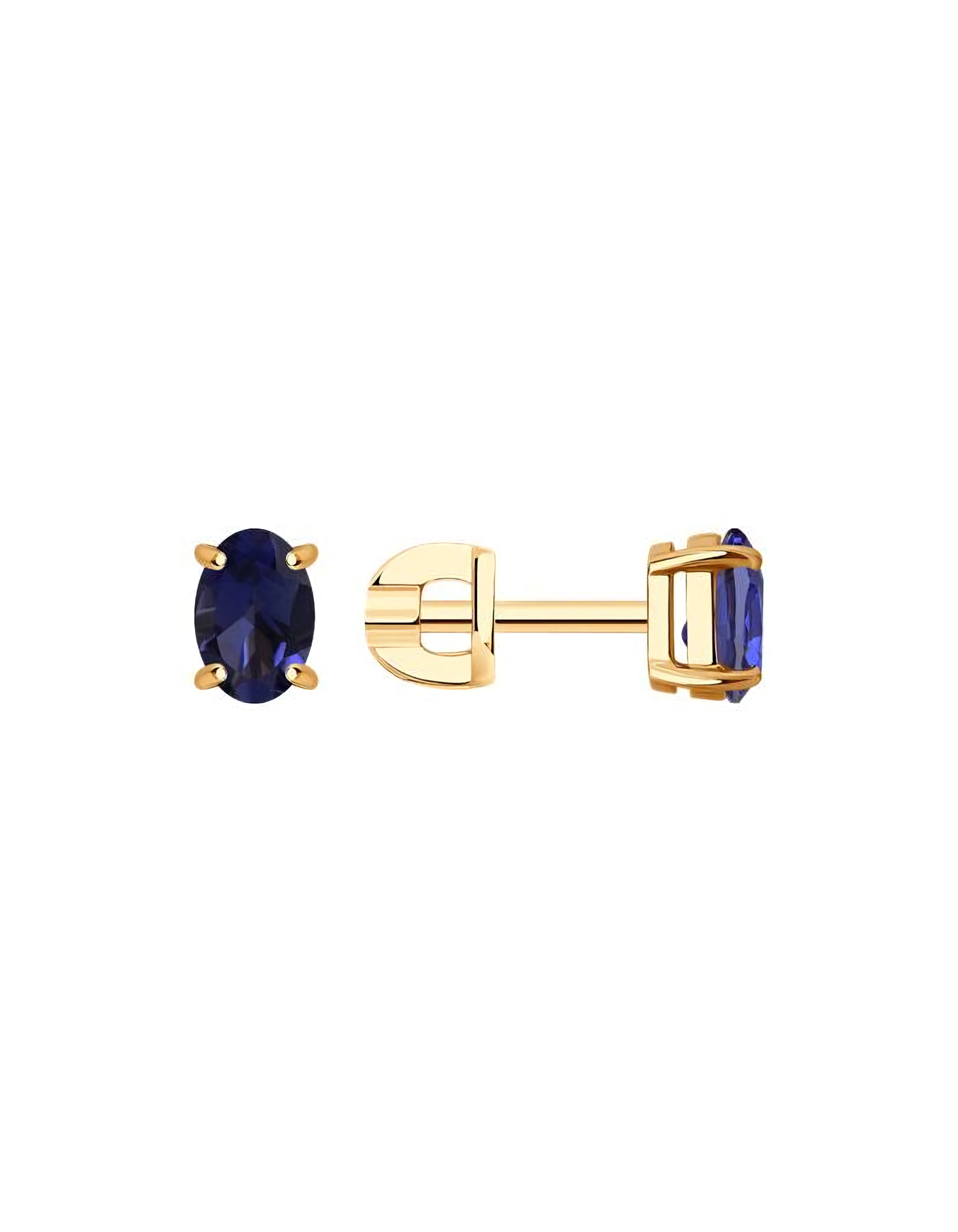 

Серьги пусеты из золота TEO MAORI 8728900, иолит, 8728900