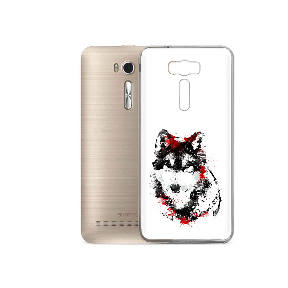 

Чехол MyPads Tocco для Asus ZenFone 2 Laser (ZE500KL) кровавый волк, Прозрачный, Tocco