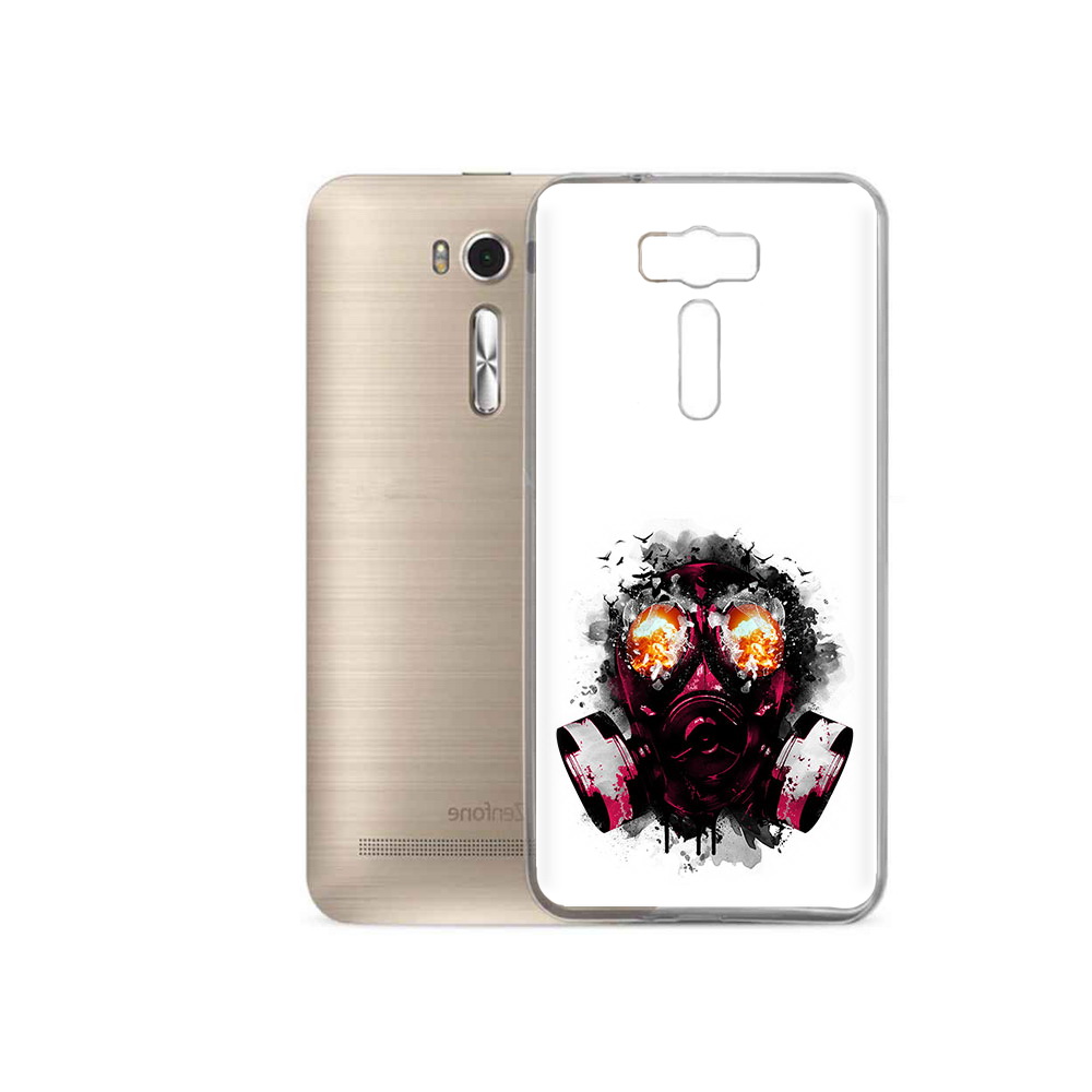 

Чехол MyPads Tocco для Asus ZenFone 2 Laser (ZE500KL) красный противогаз, Прозрачный, Tocco