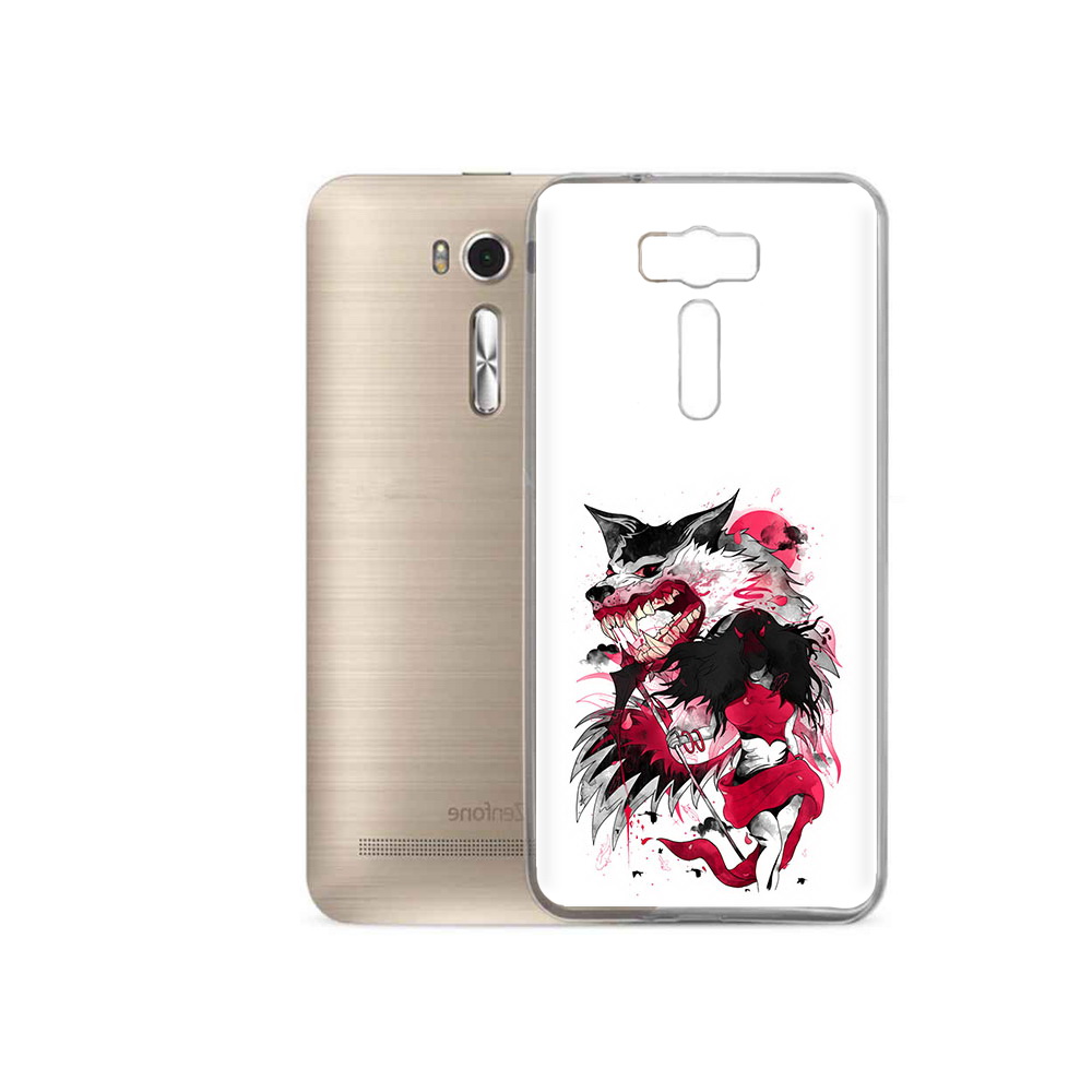 

Чехол MyPads Tocco для Asus ZenFone 2 Laser (ZE500KL) красная шапочка, Прозрачный, Tocco