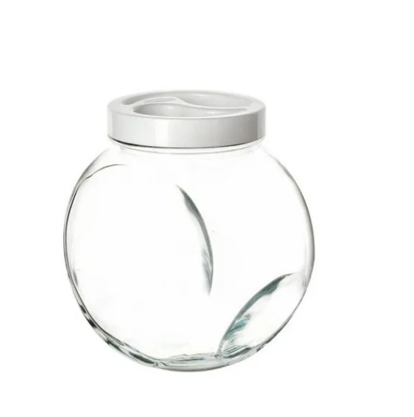 

Банка БЕЛЛА с белой пласт. крышкой 2140мл, Прозрачный