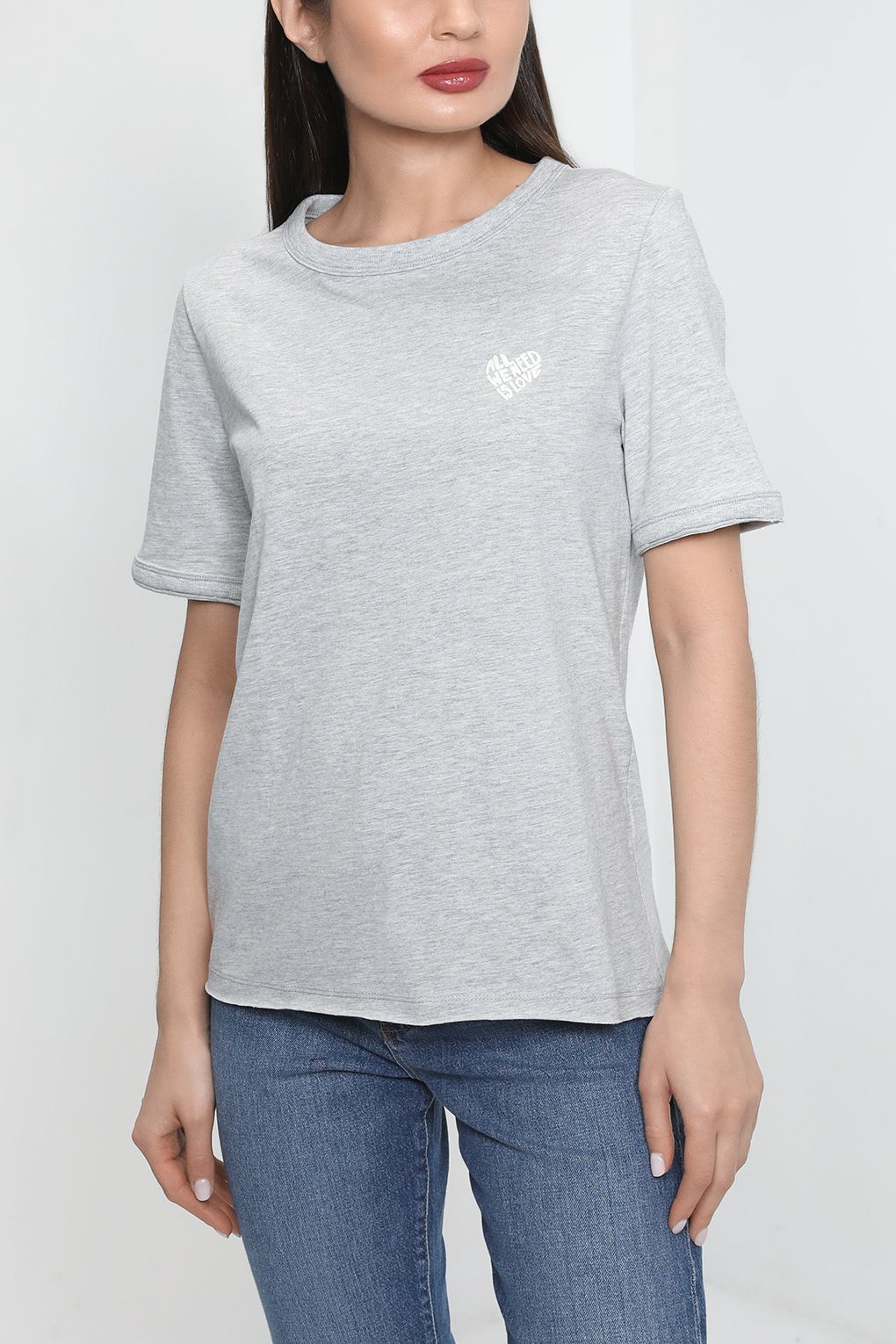 

Футболка женская Esprit Casual 013EE1K331 серая XS, Серый, 013EE1K331