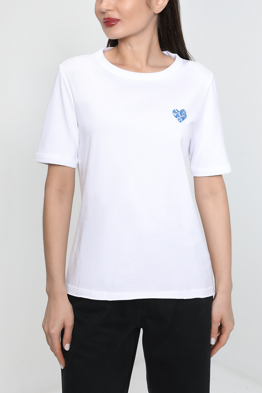 

Футболка женская Esprit Casual 013EE1K327 белая 2XL, Белый, 013EE1K327