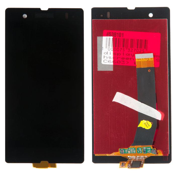 

Дисплей в сборе с тачскрином для Sony Xperia Z (C6603), чёрный, PD-538101