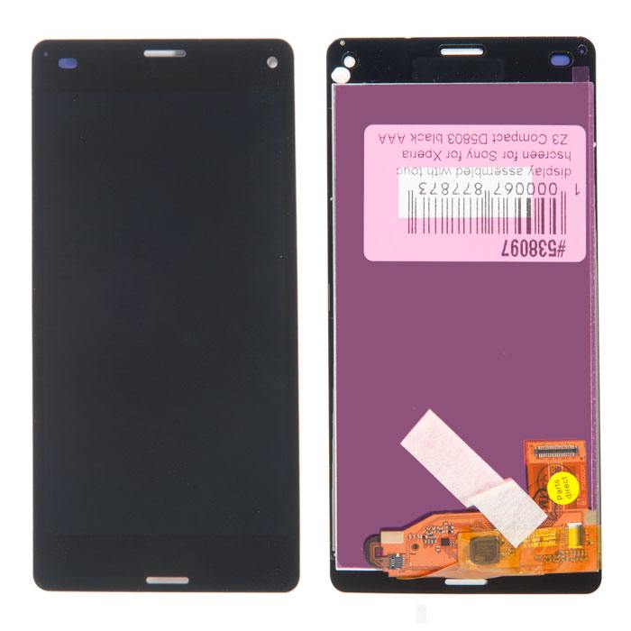 

Дисплей в сборе с тачскрином Sony для Xperia Z3 Compact (D5803, D5833) чёрный, PD-538097