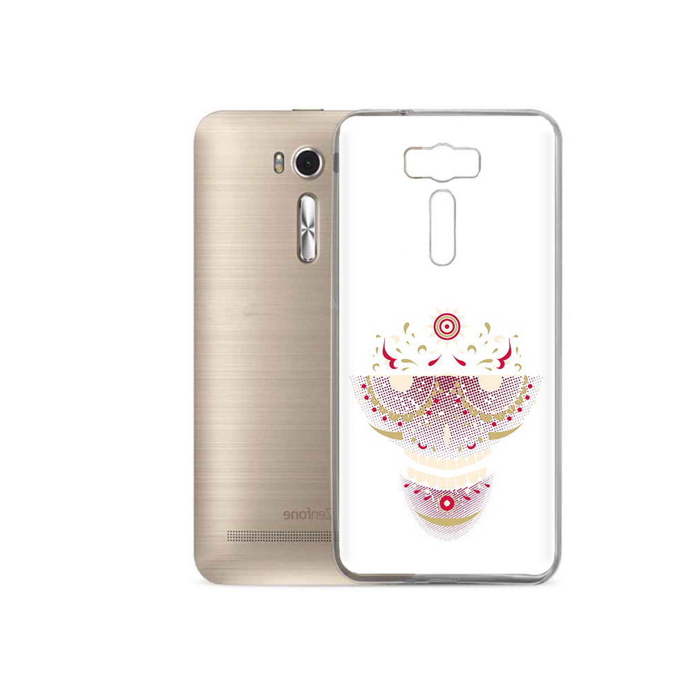 

Чехол MyPads Tocco для Asus ZenFone 2 Laser (ZE500KL) карнавальный скелет абстракция, Прозрачный, Tocco
