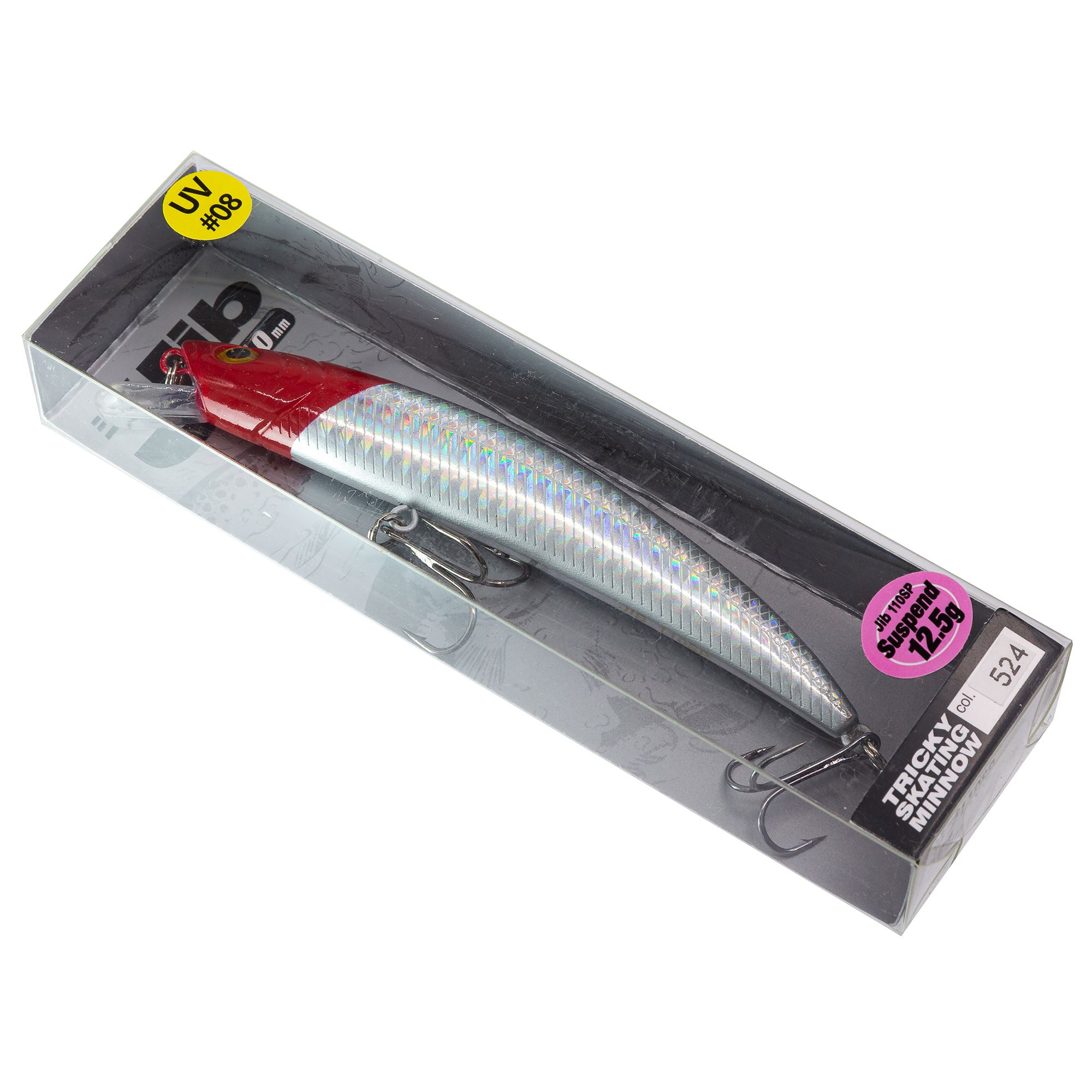 

Воблер Grows Culture Jib 110sp цвет uv08 110 мм 12.5 гр суспендер, Разноцветный, Jib 90sp