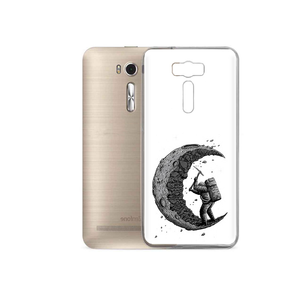 

Чехол MyPads Tocco для Asus ZenFone 2 Laser (ZE500KL) камненная луна, Прозрачный, Tocco