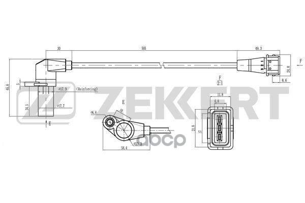 

Датчик положения коленвала Opel Astra F G 91- Vectra B 95- Zafira A 99-
