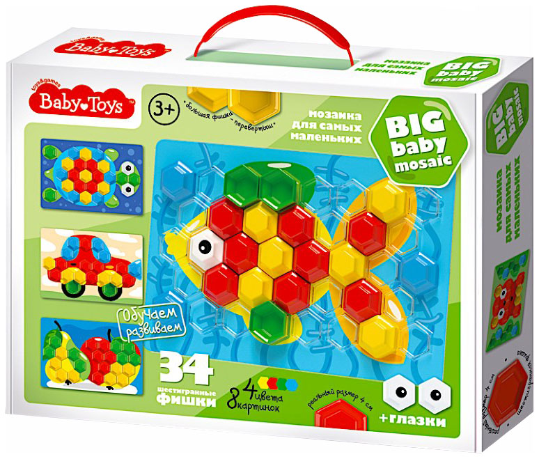 BABY TOYS Мозаика для самых маленьких, 34 элемента 2516