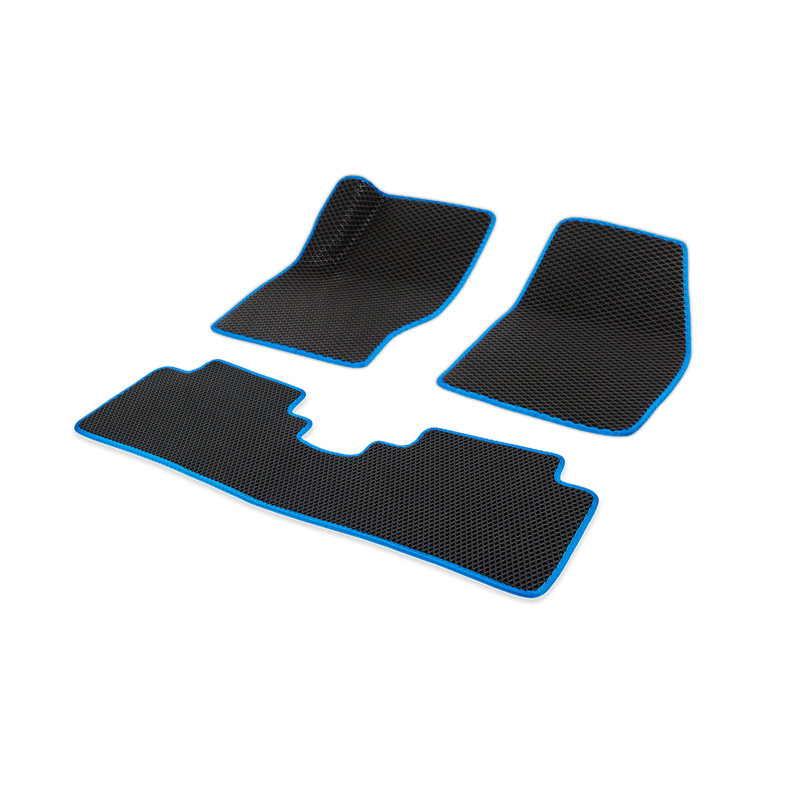 

Комплект ковриков в салон CellMat ЭВА с 3D лапкой Тойота Приус III, черный-синий, Prius XW30