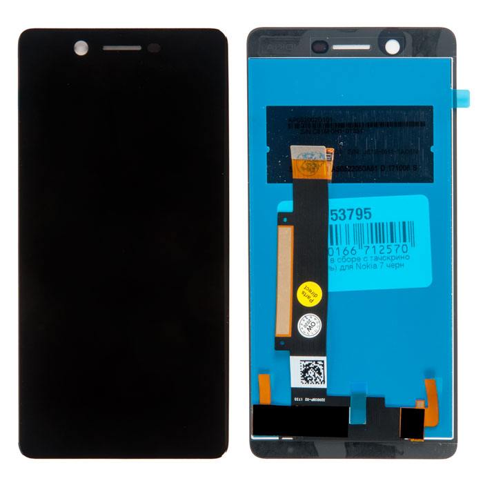 

Дисплей в сборе с тачскрином для Nokia 7 чёрный, PD-753795