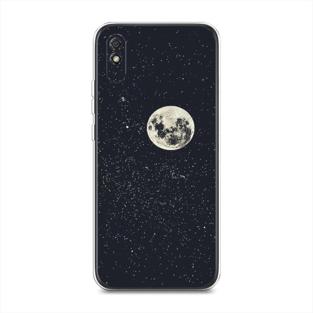 

Чехол на Xiaomi Redmi 9A "Полнолуние", Красный, 38950-2