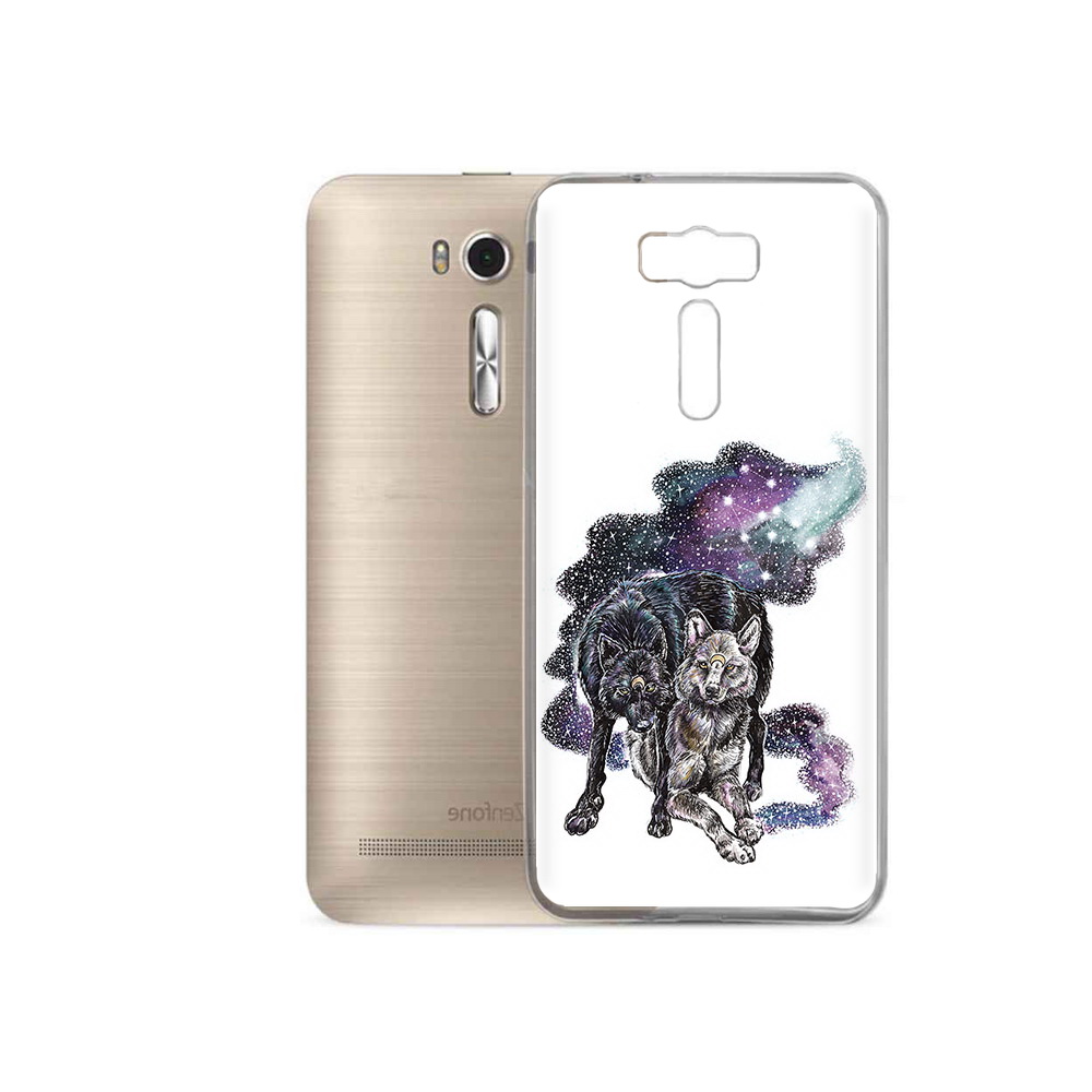 

Чехол MyPads Tocco для Asus ZenFone 2 Laser (ZE500KL) звездные волки, Прозрачный, Tocco