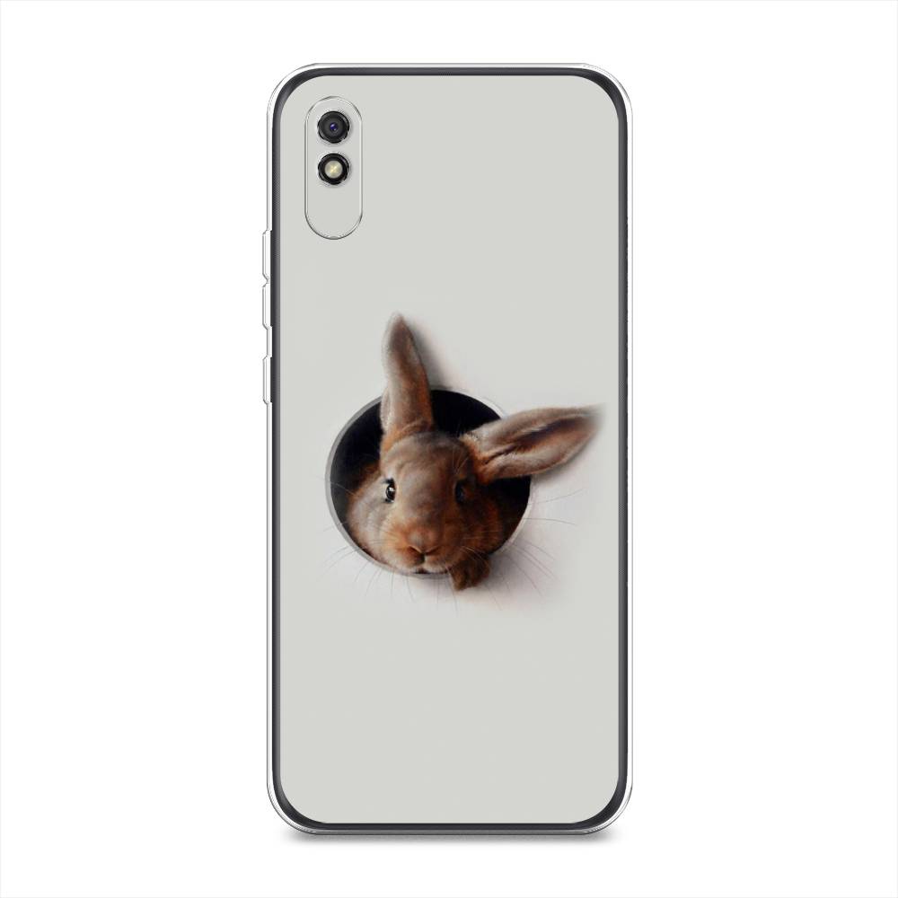 

Чехол на Xiaomi Redmi 9A "Любопытный кролик", Серый;коричневый, 38950-1