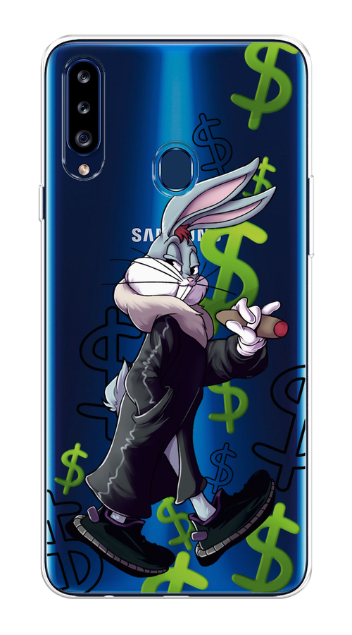 

Чехол на Samsung Galaxy A20s "Rich Bugs Bunny", Зеленый;черный;голубой, 2100850-6