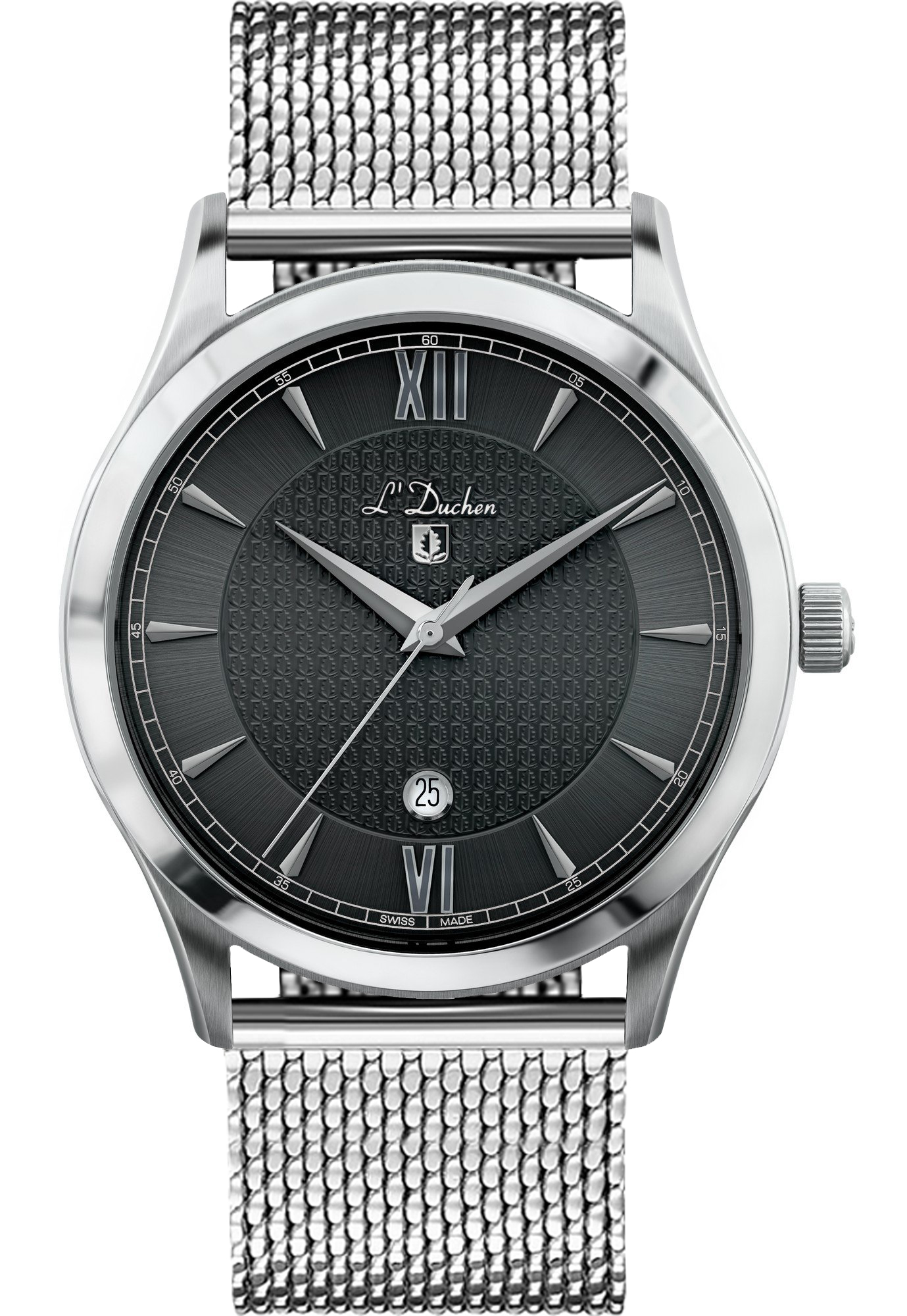 Наручные часы мужские L'Duchen D 761.11.11 M серебристые