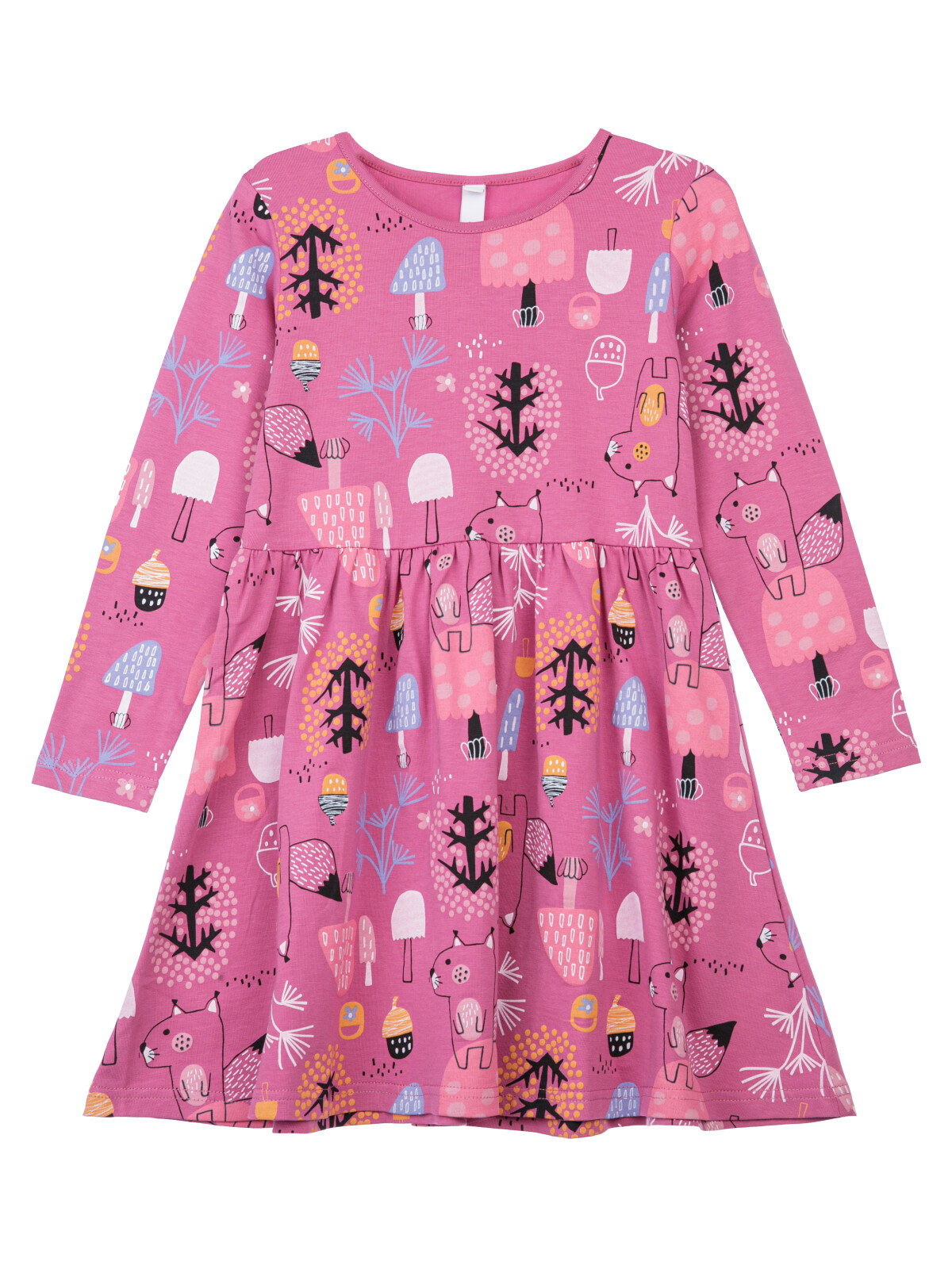 Платье трикотажное для девочек PlayToday, цветной, 98