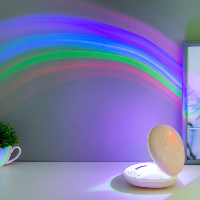

Ночник Волшебная радуга LED 0.5 вт градиент розовый батарейки 18650+ USB 13х11,8х5,4 см