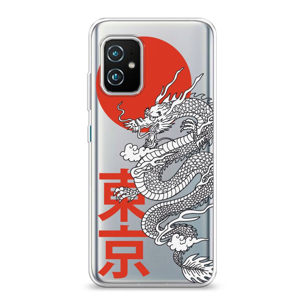 

Чехол на Asus ZenFone 8 "Китайский дракон", Черный;красный;белый, 44450-1