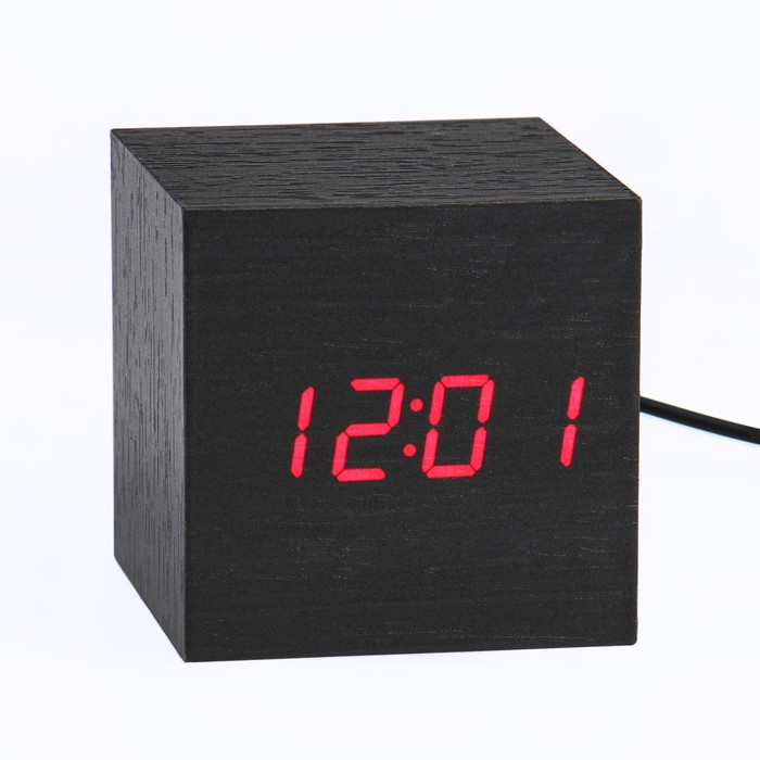 фото Настольные электронные часы цифра, красная индикация nobrand