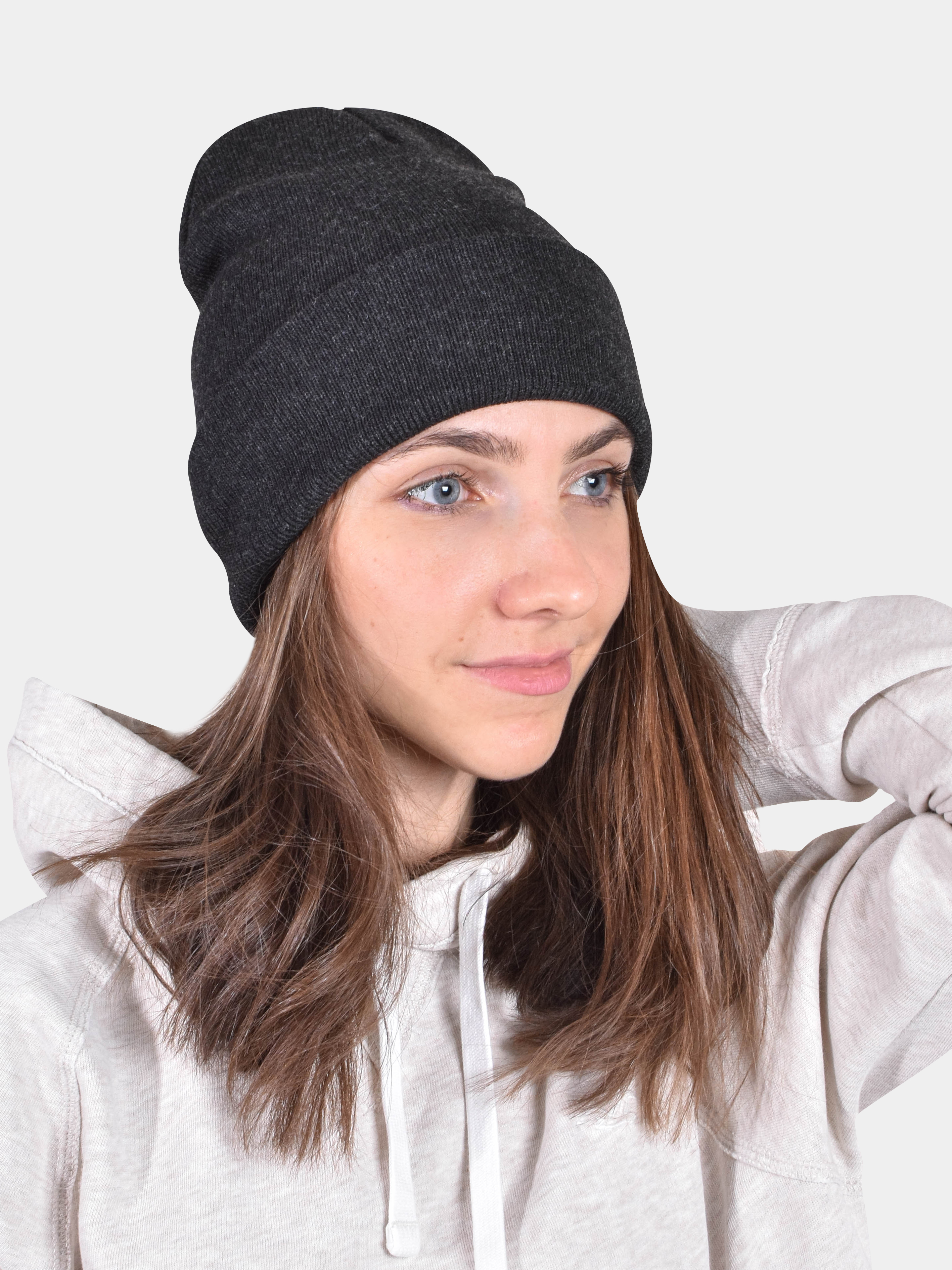 

Шапка бини унисекс TOPROCK CAPS антрацит, р, Черный, CAPS