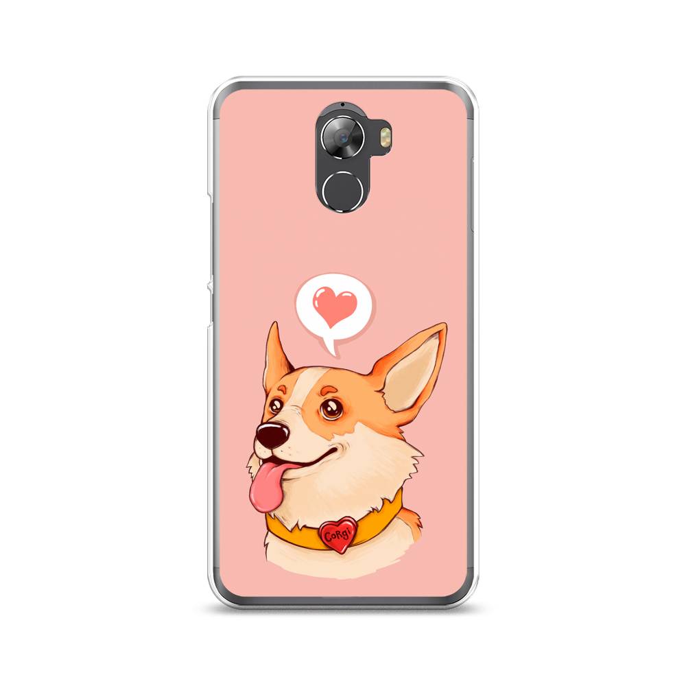 

Чехол на Wileyfox Swift 2 "Корги язык", Розовый;коричневый, 210350-1