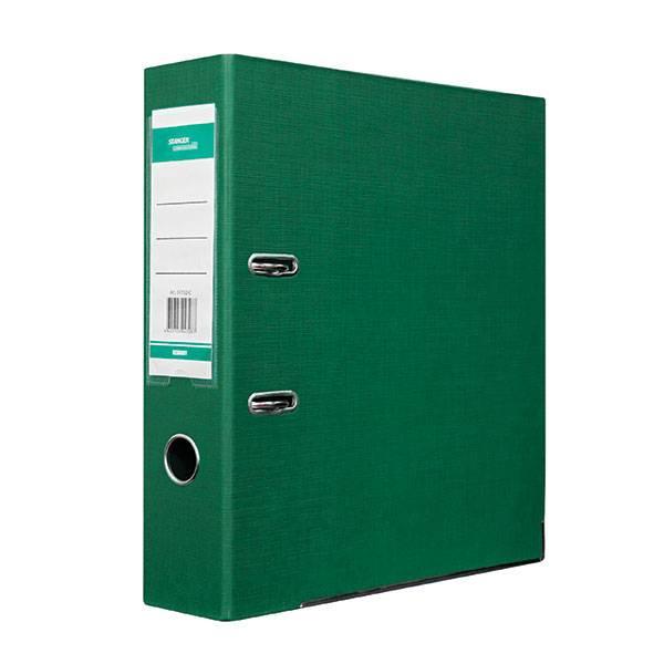 Папка с арочным механизмом Stanger 75мм А4 картон/двухстороннее покрытие пвх зеленая 10шт