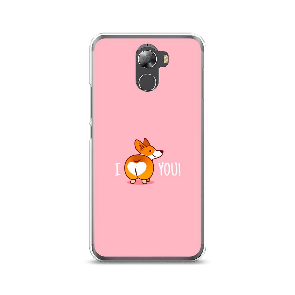 

Чехол на Wileyfox Swift 2 "Корги I love you", Розовый;коричневый;белый, 210350-1