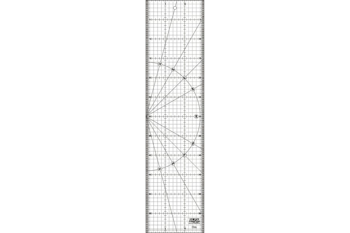 

Разметочная метрическая линейка OLFA 150х600 мм OL-MQR-15x60