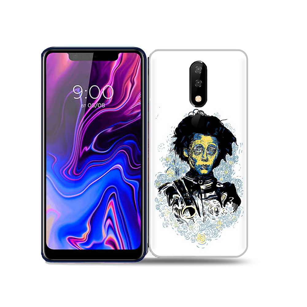 

Чехол MyPads Tocco для BQ 5732L парень черно-белый абстракция, Прозрачный, Tocco